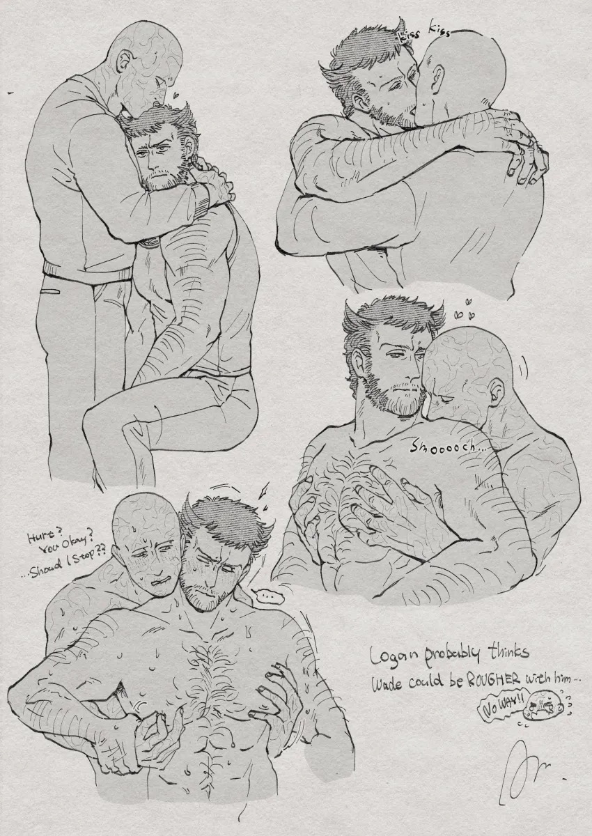 Wolverine (X-Men), Deadpool by Azuko (@Zuco)