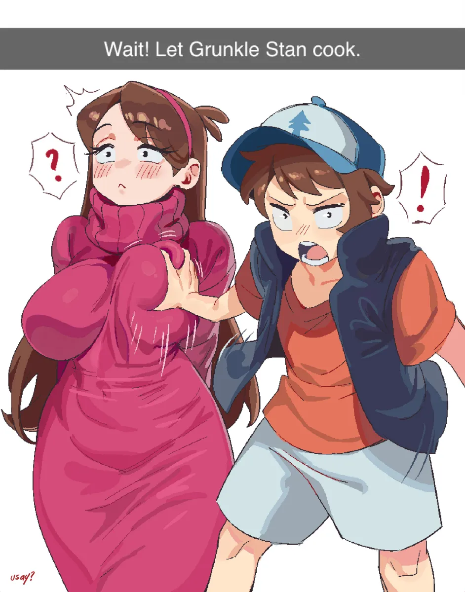 Mabel Pines, Dipper Pines by Celyn404