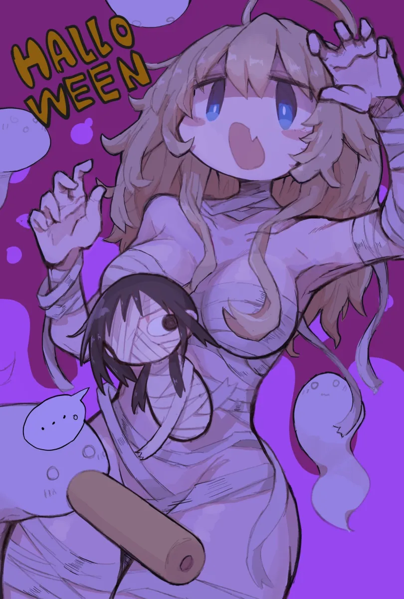 Yuuri (Shoujo Shuumatsu Ryokou), Chito (Shoujo Shuumatsu Ryokou) by Taipe Pepe