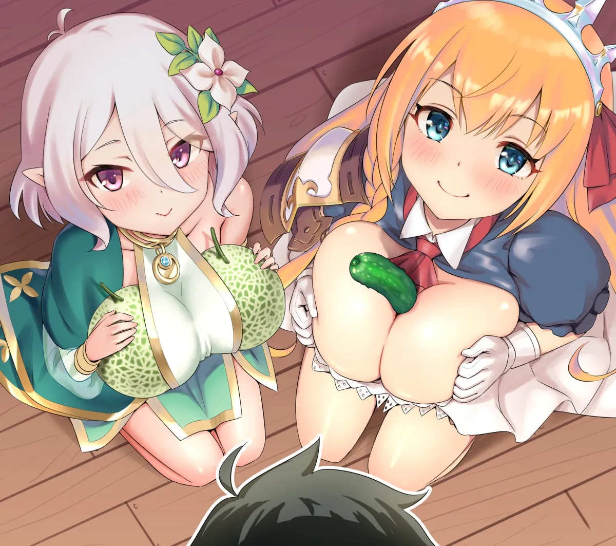 Kokkoro (Princess Connect!), Pecorine (Princess Connect!) by Sigma Rio
