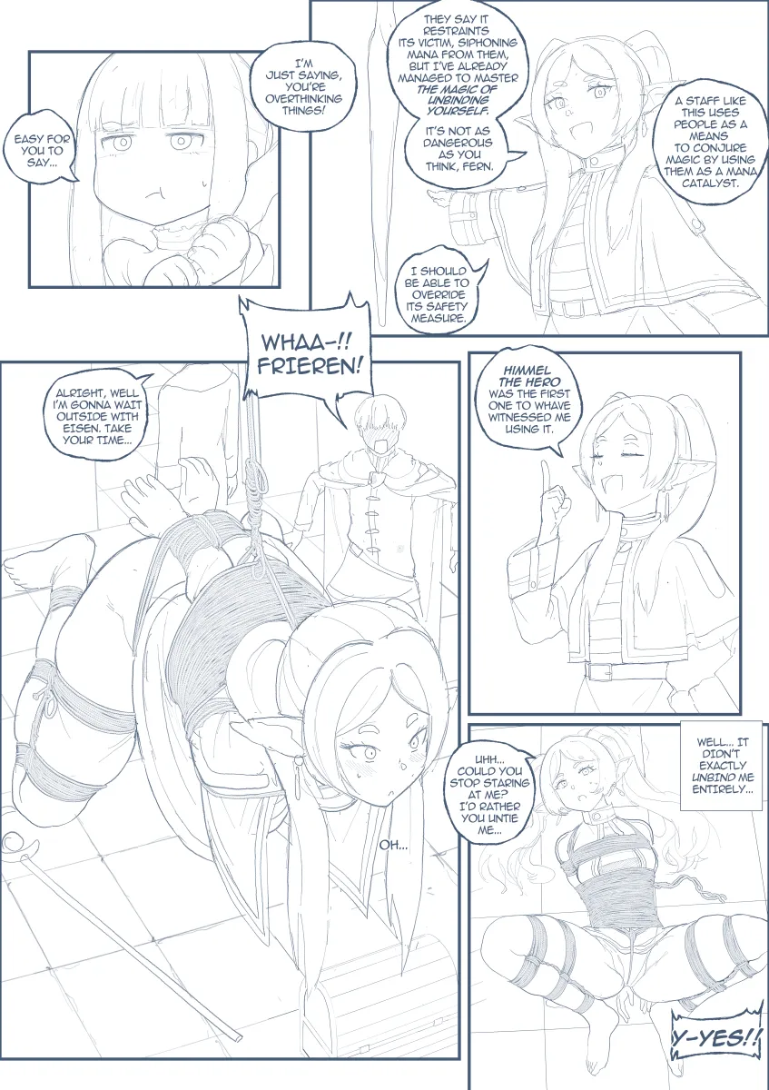 Frieren, Fern (Sousou No Frieren) by Bagelbomb