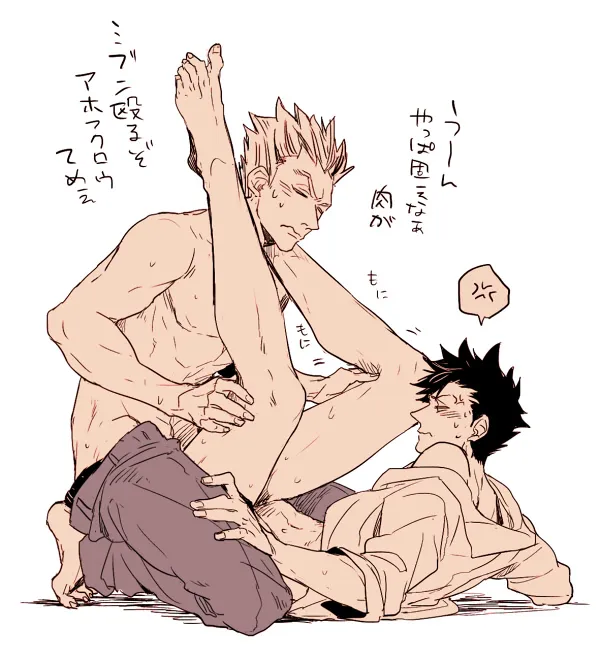 Kuroo Tetsurou, Bokuto Koutarou by Kiwwa9