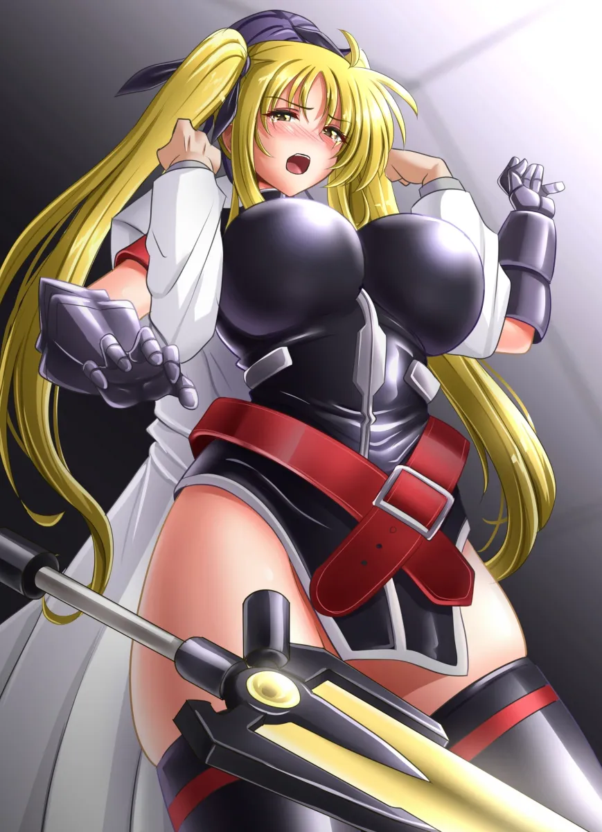 Fate Testarossa, Bardiche (Nanoha) by Steam Erobou