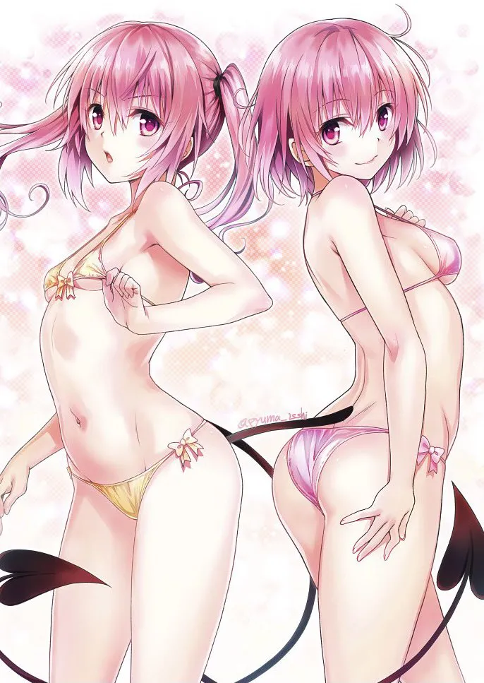 Momo Velia Deviluke, Nana Asta Deviluke by Isshi Pyuma