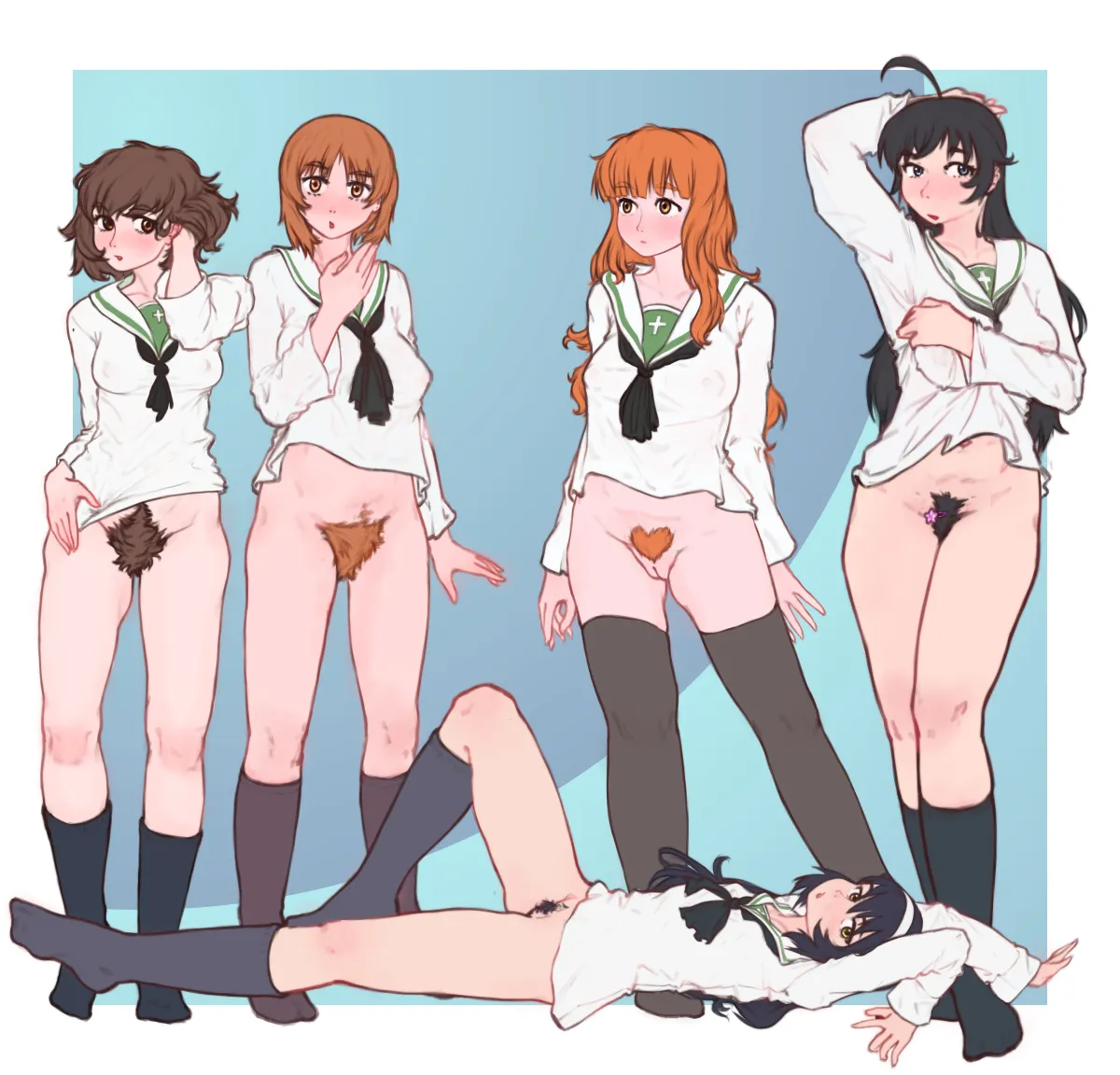 Nishizumi Miho, Akiyama Yukari by 10Tile