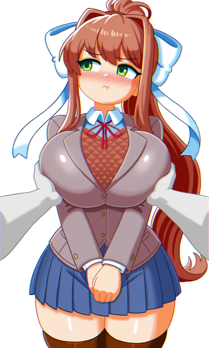 Monika (Doki Doki Literature Club) by Mochi (Somniserotonin)