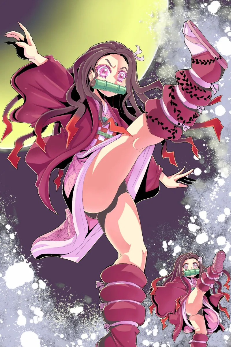 Kamado Nezuko, Kamen Rider Kiva (Kiva Form) by Mitsurou