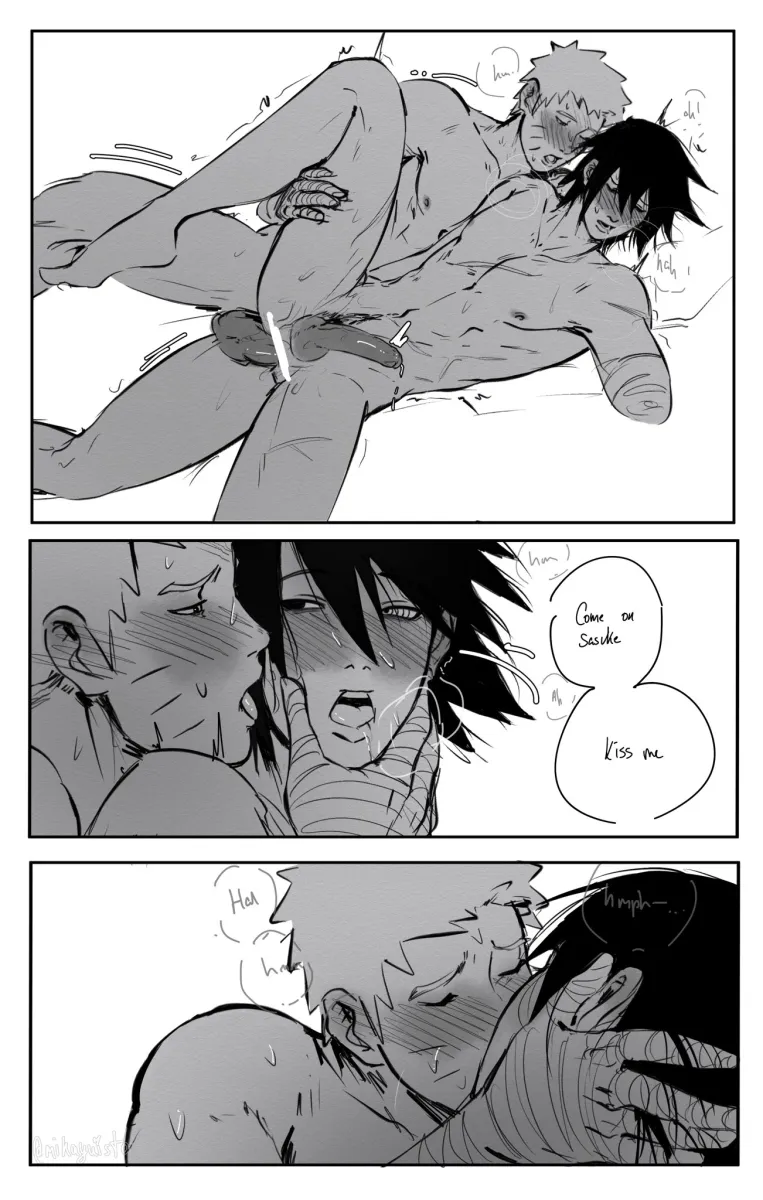 Uzumaki Naruto, Uchiha Sasuke by Mikayuista