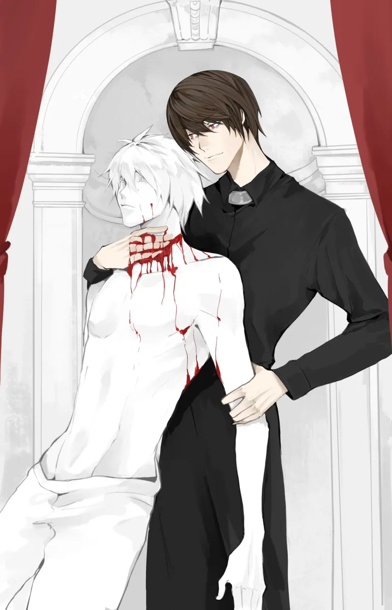 Yagami Light, L (Death Note) by Wellptty