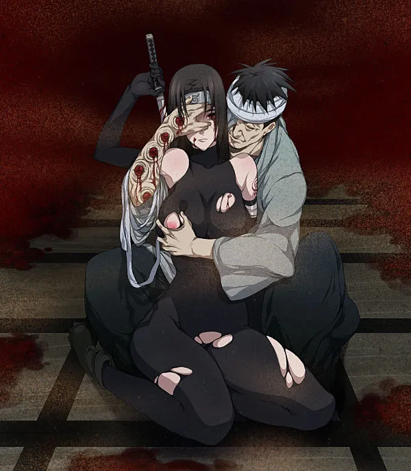 Uchiha Itachi, Shimura Danzou by Zokenwatarushi