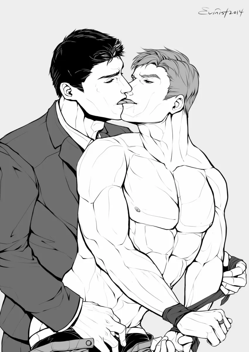 Bruce Wayne, Hal Jordan by Evinist