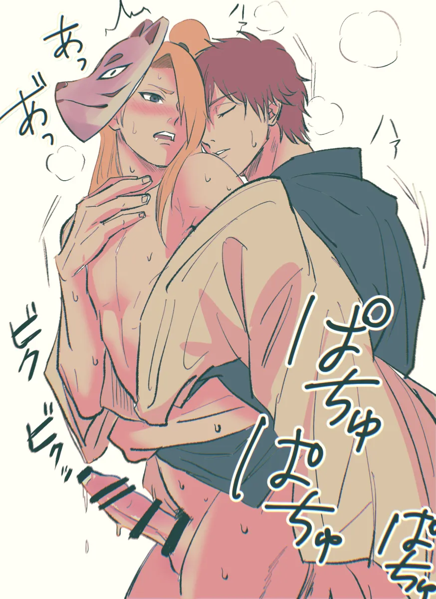 Deidara (Naruto), Sasori (Naruto) by Oishiiudon1240