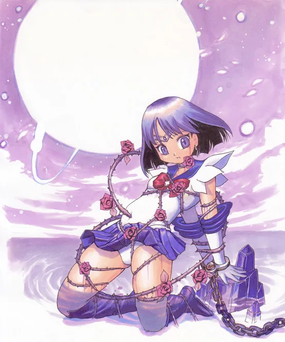 Tomoe Hotaru, Sailor Saturn by Discozombie104