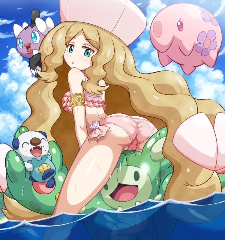 Oshawott, Reuniclus by Pokemoa