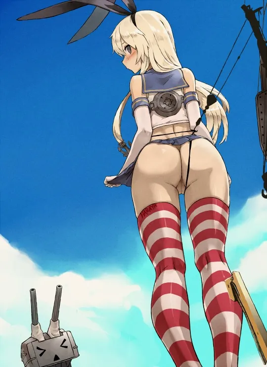 Shimakaze (Kancolle), Rensouhou-Chan by Haraya Manawari