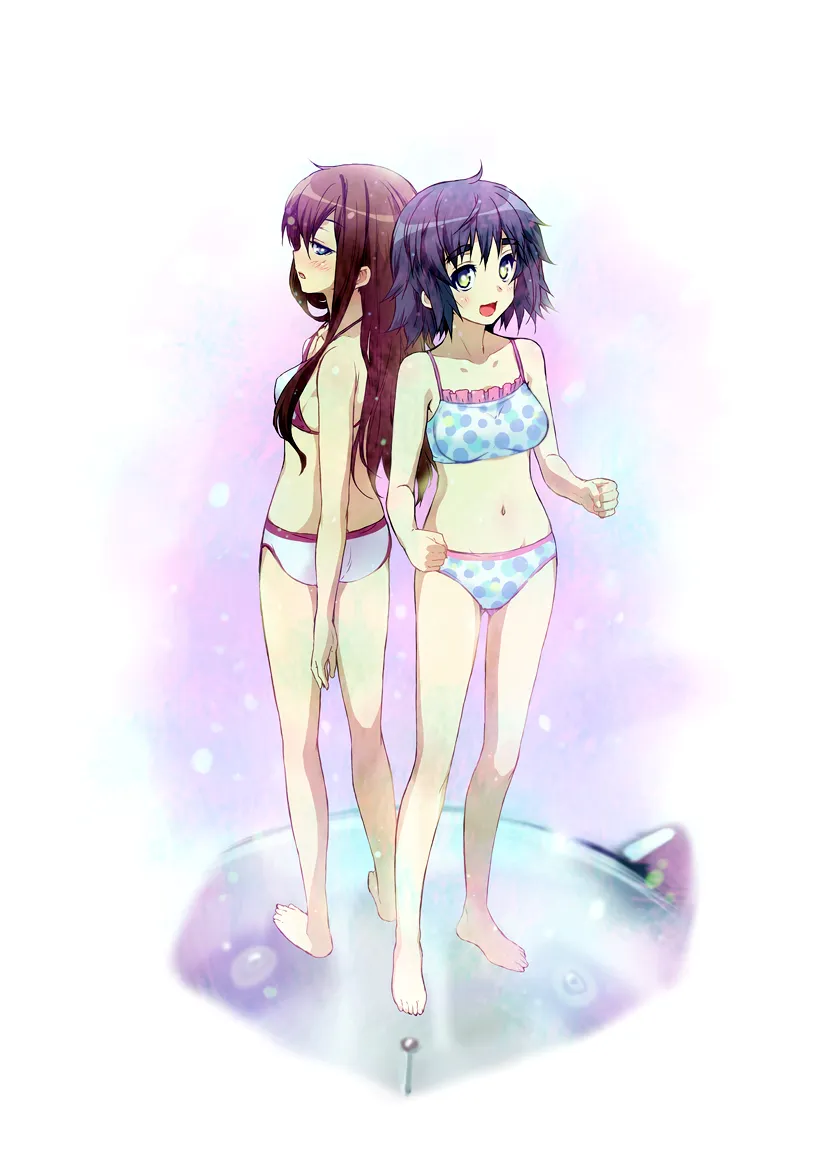 Makise Kurisu, Shiina Mayuri by Puyo (Puyotopia)