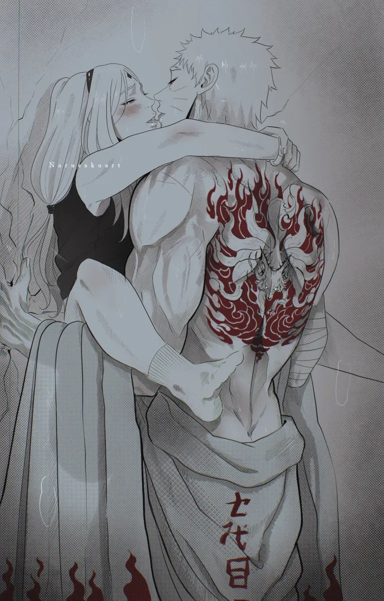 Uzumaki Naruto, Haruno Sakura by Narusakuart1