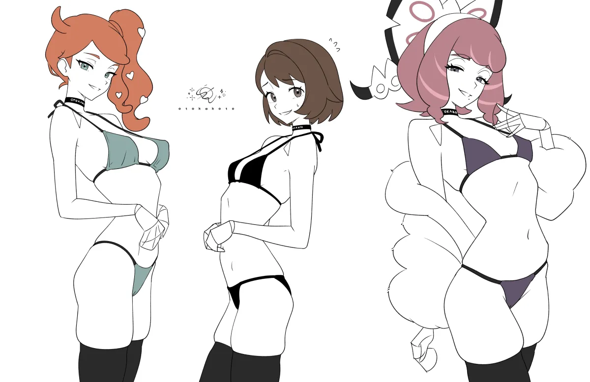 Gloria (Pokemon), Sonia (Pokemon) by Otokakoto