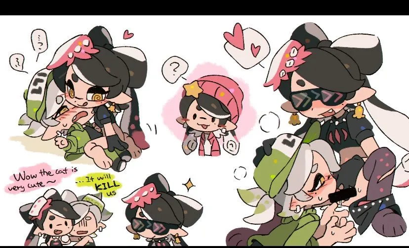 Callie (Splatoon), Marie (Splatoon) by Parrycat