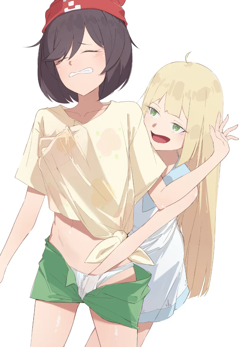 Lillie (Pokemon), Selene (Pokemon) by Hanamaru Sensei