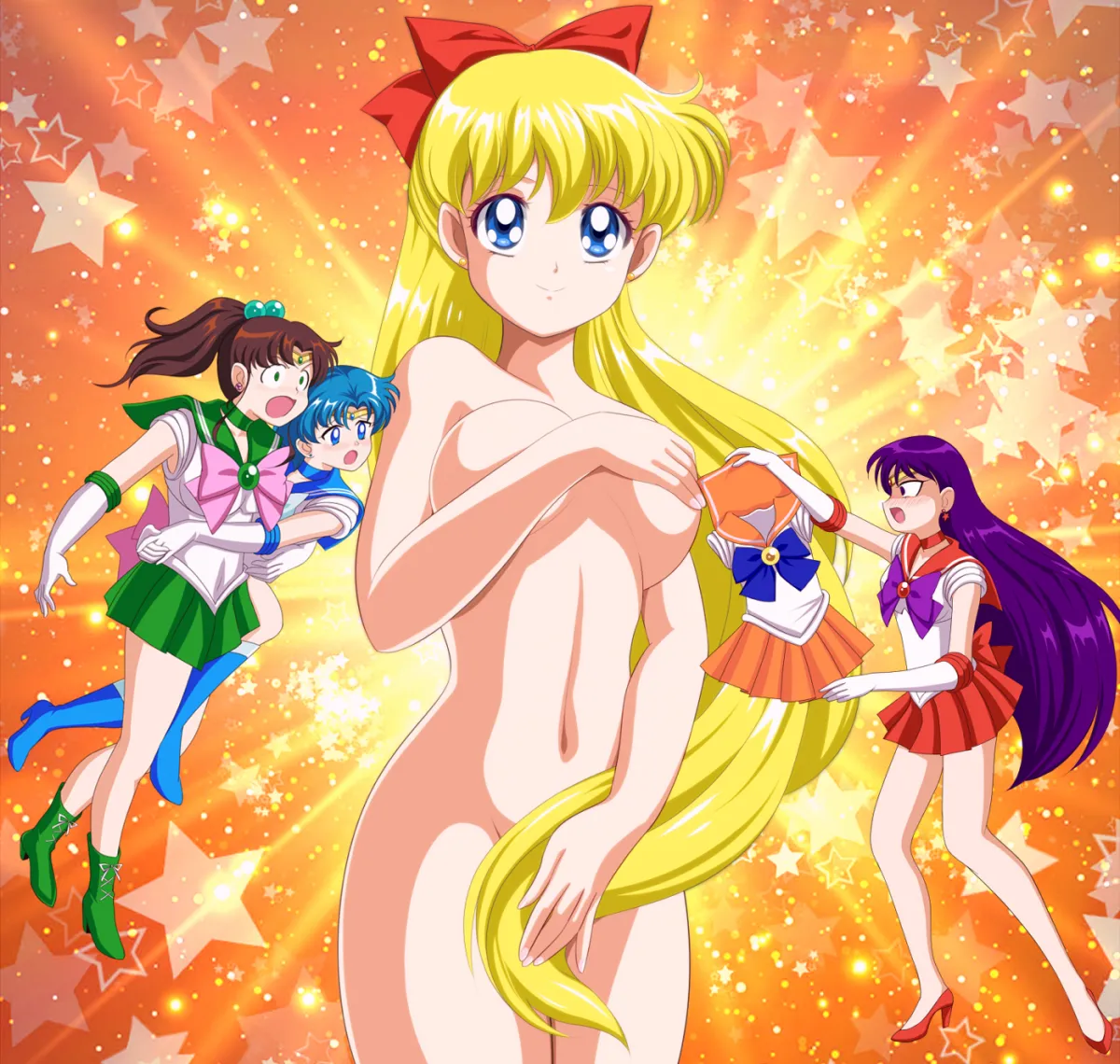 Mizuno Ami, Aino Minako by Pirochi