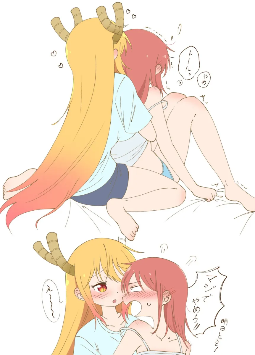 Tohru (Maidragon), Kobayashi (Maidragon) by Wso Soso