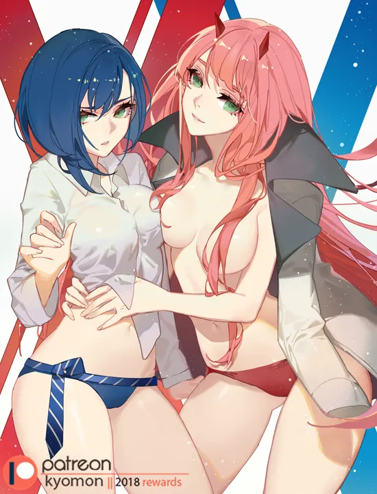 Zero Two (Darling In The Franxx), Ichigo (Darling In The Franxx) by Songjikyo