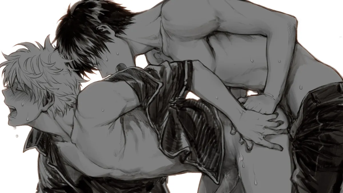 Sakata Gintoki, Hijikata Toushirou by Tkr (Lovedelic99)
