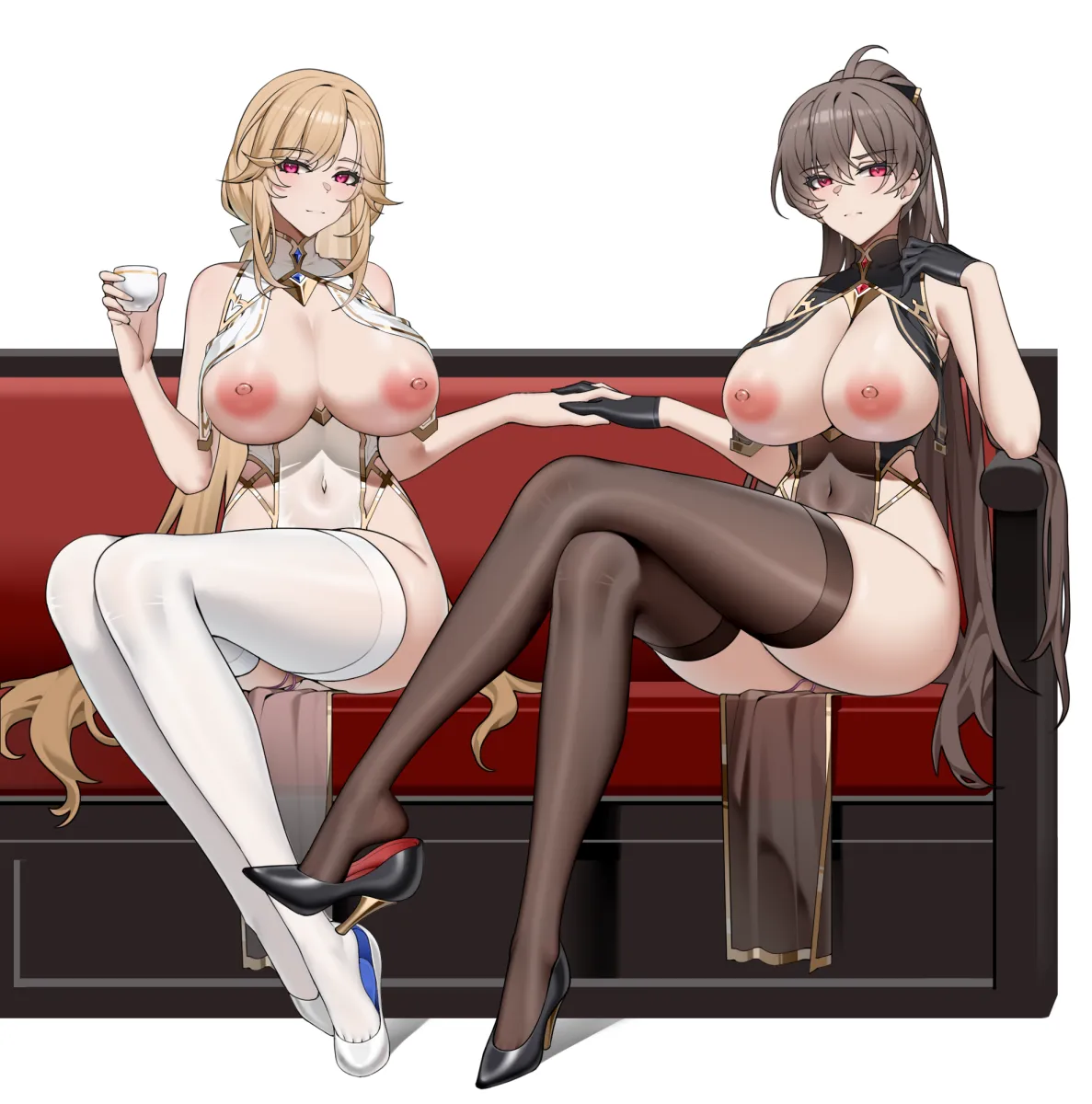 Jean Bart (Azur Lane), Richelieu (Azur Lane) by Wsfw