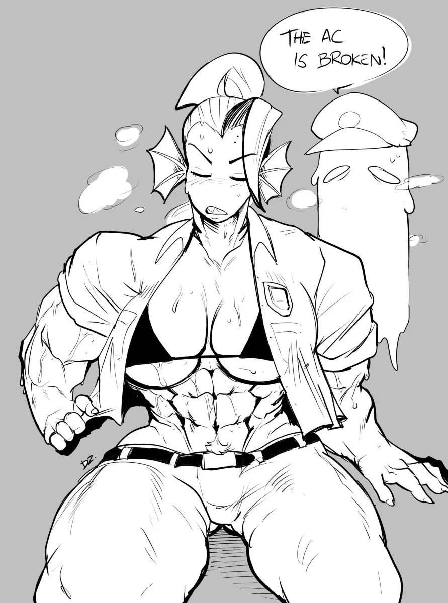 Undyne, Napstablook by Thedarkzircon
