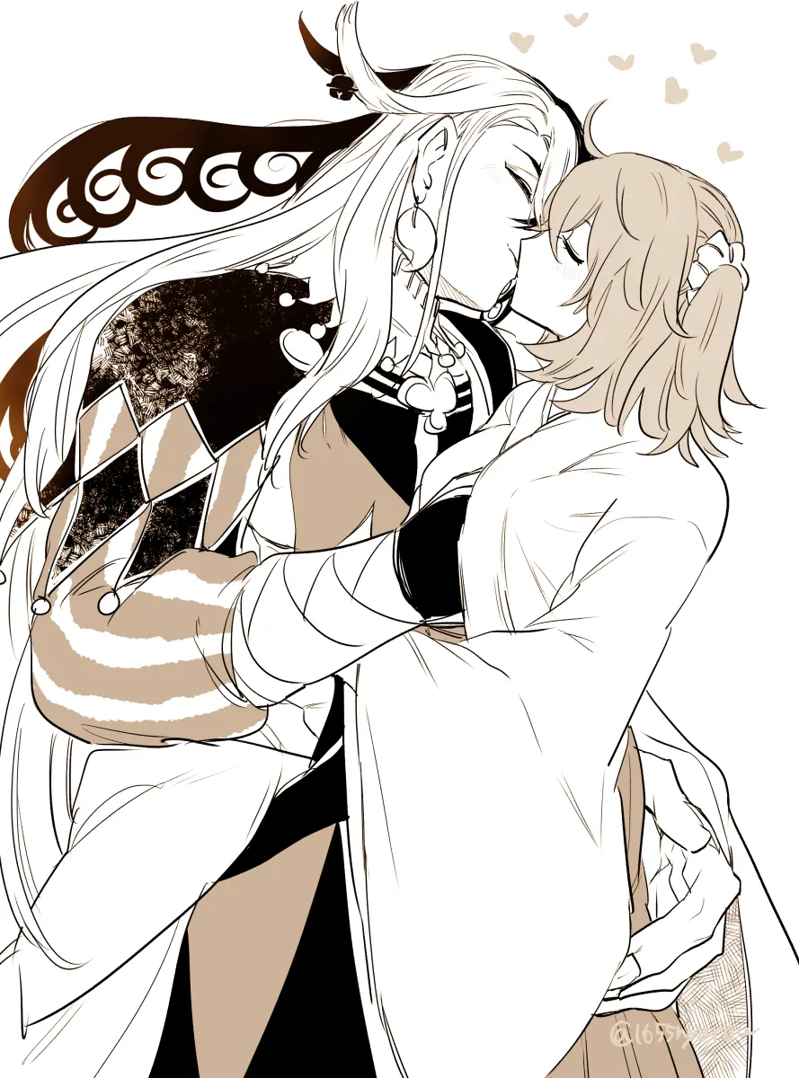Fujimaru Ritsuka (Female), Ashiya Douman (Fate) by Nyarou
