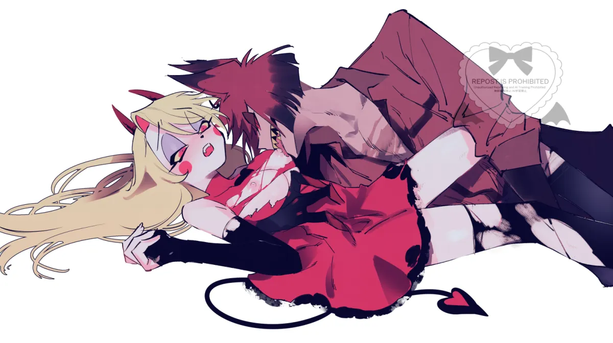 Charlie Morningstar, Alastor (Hazbin Hotel) by Serizawa Nae