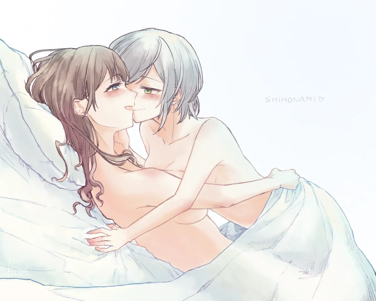 Hinomori Shiho, Mochizuki Honami by Akaji (Alpha0107)