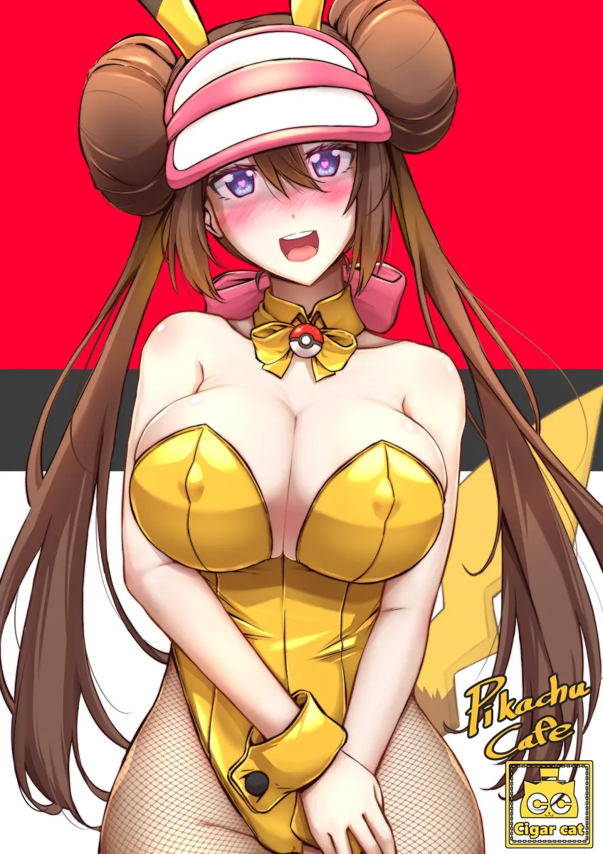 Pikachu, Rosa (Pokemon) by Cigar Cat
