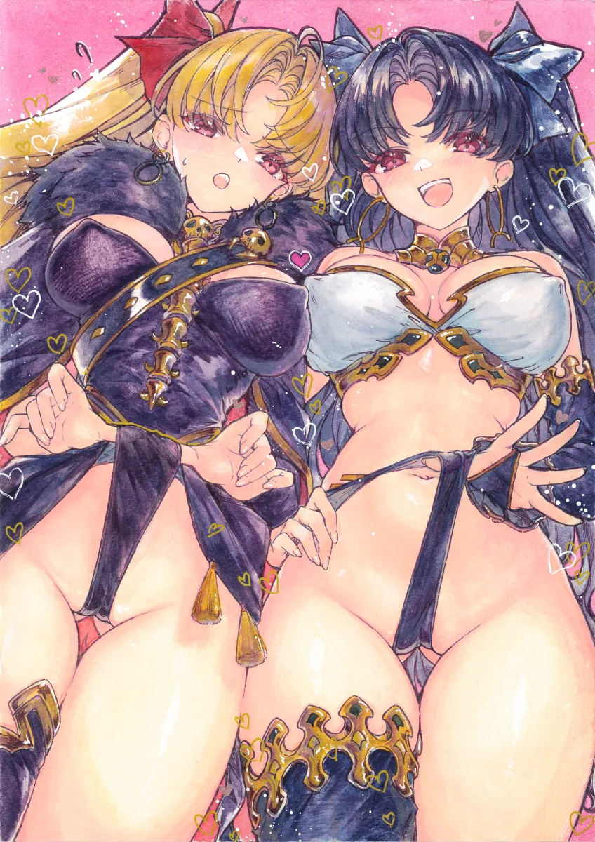 Ereshkigal (Fate), Ishtar (Fate) by Chikinan Tarou