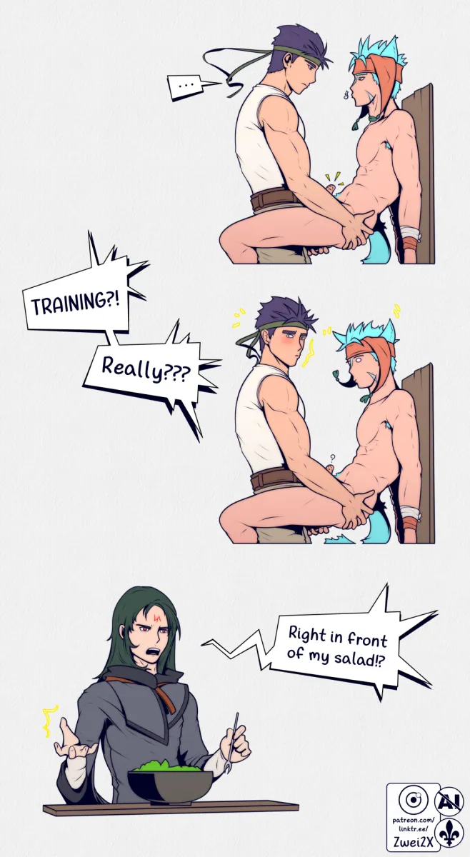 Ike (Fire Emblem), Soren (Fire Emblem) by Zwei2X