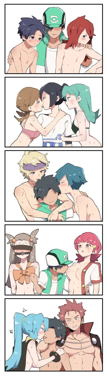 Ethan (Pokemon), Lyra (Pokemon) by Baby Stick