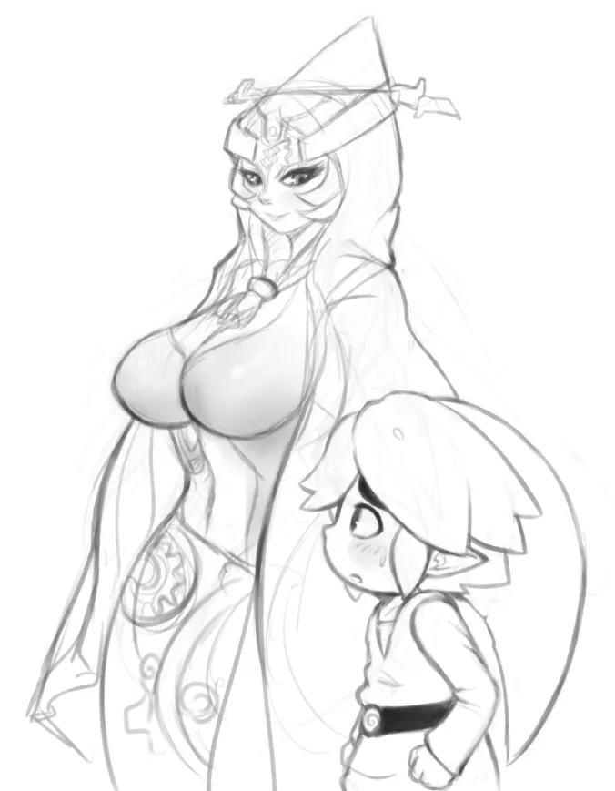 Link, Midna by Mato Spectoru