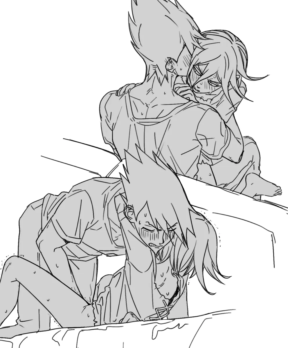 Oma Kokichi, Momota Kaito by Miri (Bossu Osu)