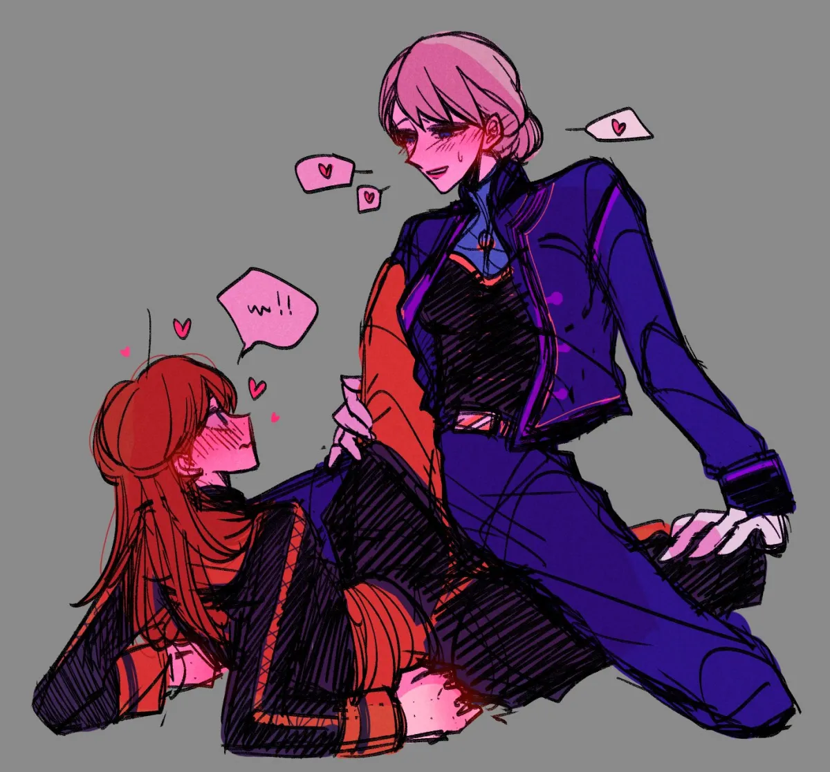 Elsa (Frozen), Anna (Frozen) by L Am Nem