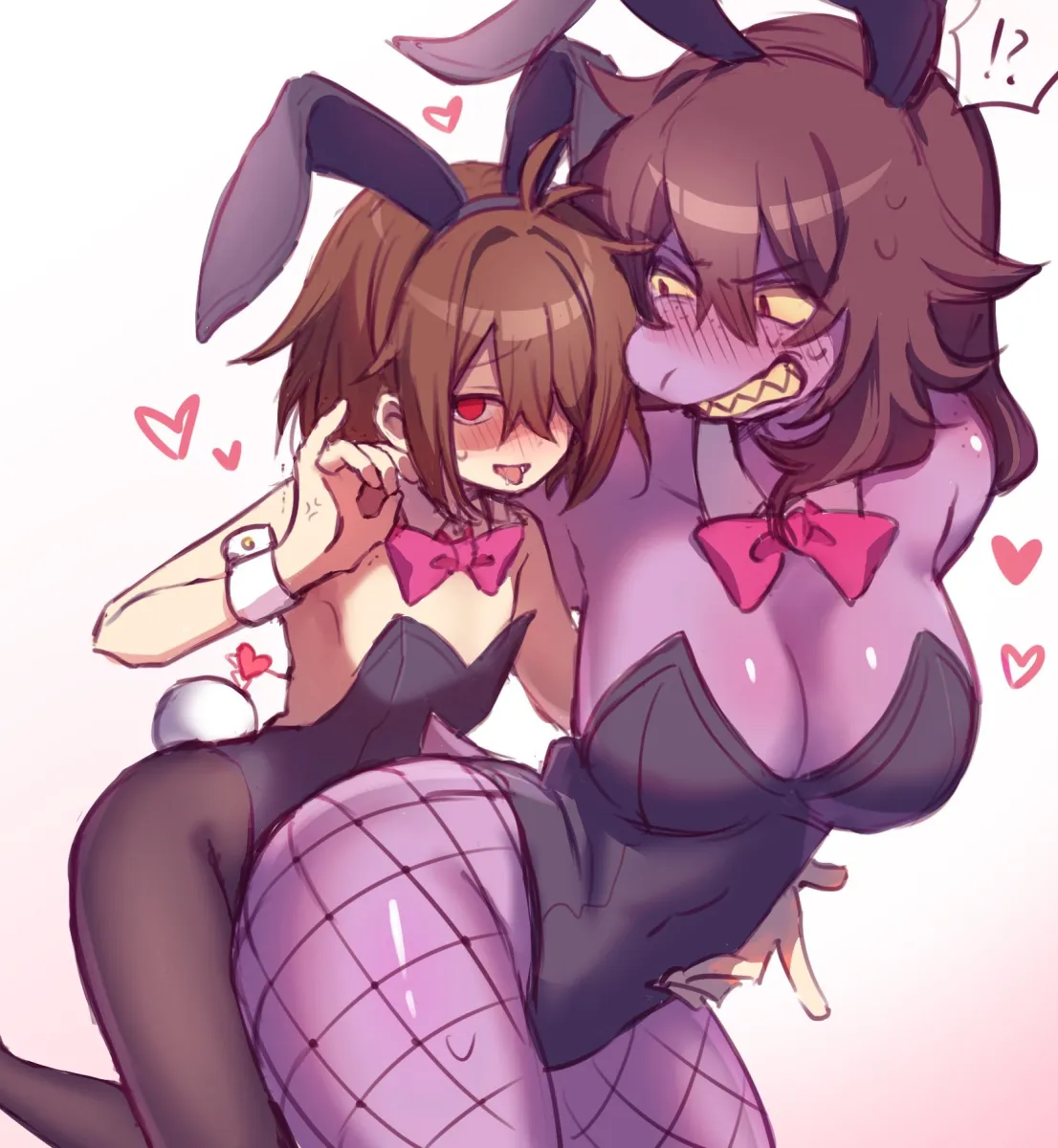 Kris (Deltarune), Susie (Deltarune) by Mitorizu 02