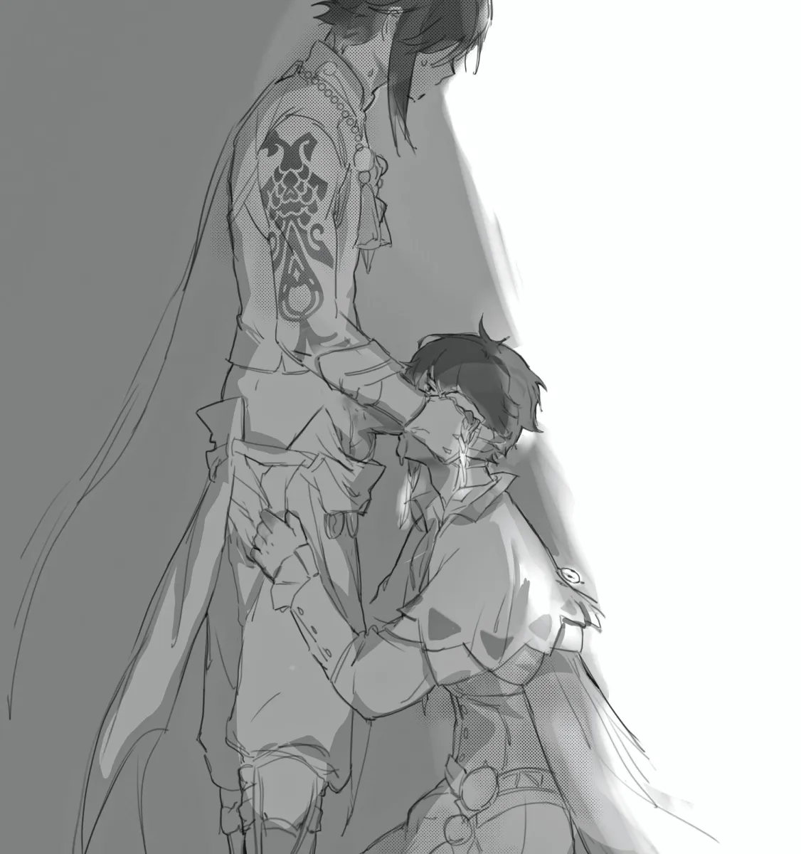 Venti (Genshin Impact), Xiao (Genshin Impact) by Eii Leuleu