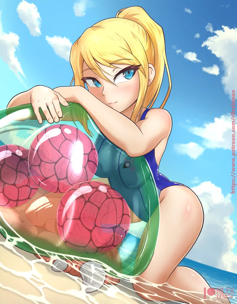 Samus Aran, Metroid (Creature) by Rilex Lenov
