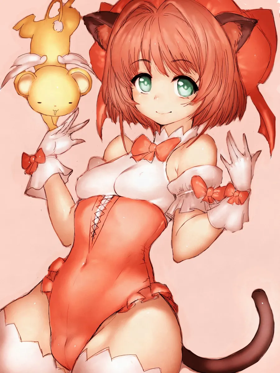 Kinomoto Sakura, Kero (Cardcaptor Sakura) by Fumio (Rsqkr)