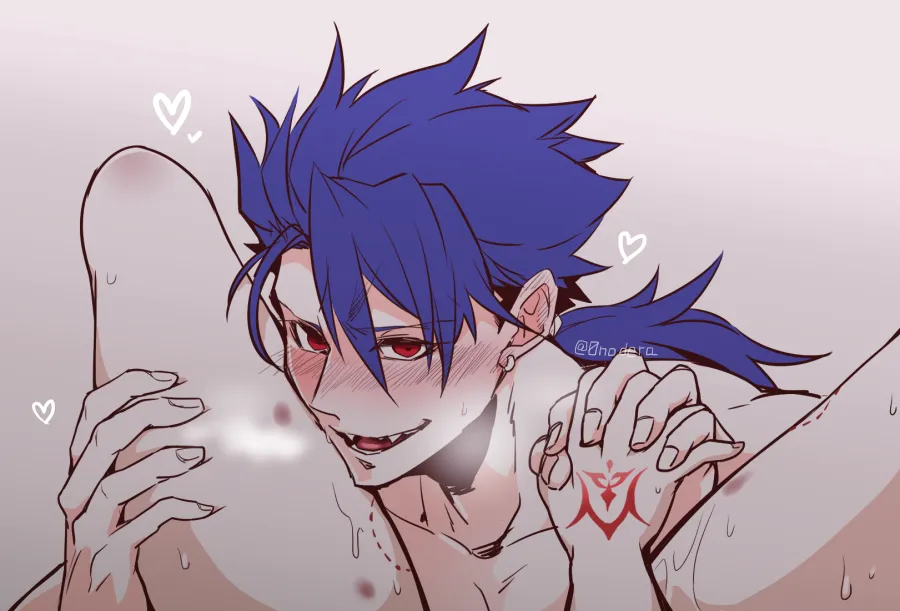 Fujimaru Ritsuka (Female), Cu Chulainn (Fate) by 0Nodera
