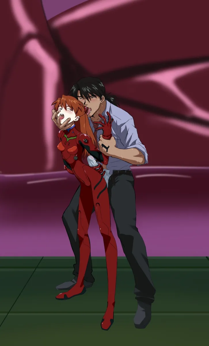 Souryuu Asuka Langley, Kaji Ryouji by Amondetauro