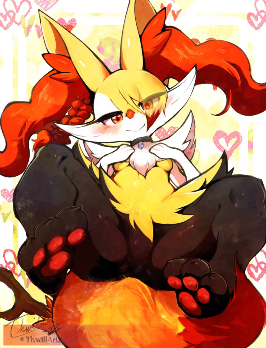 Braixen by Thwillartz