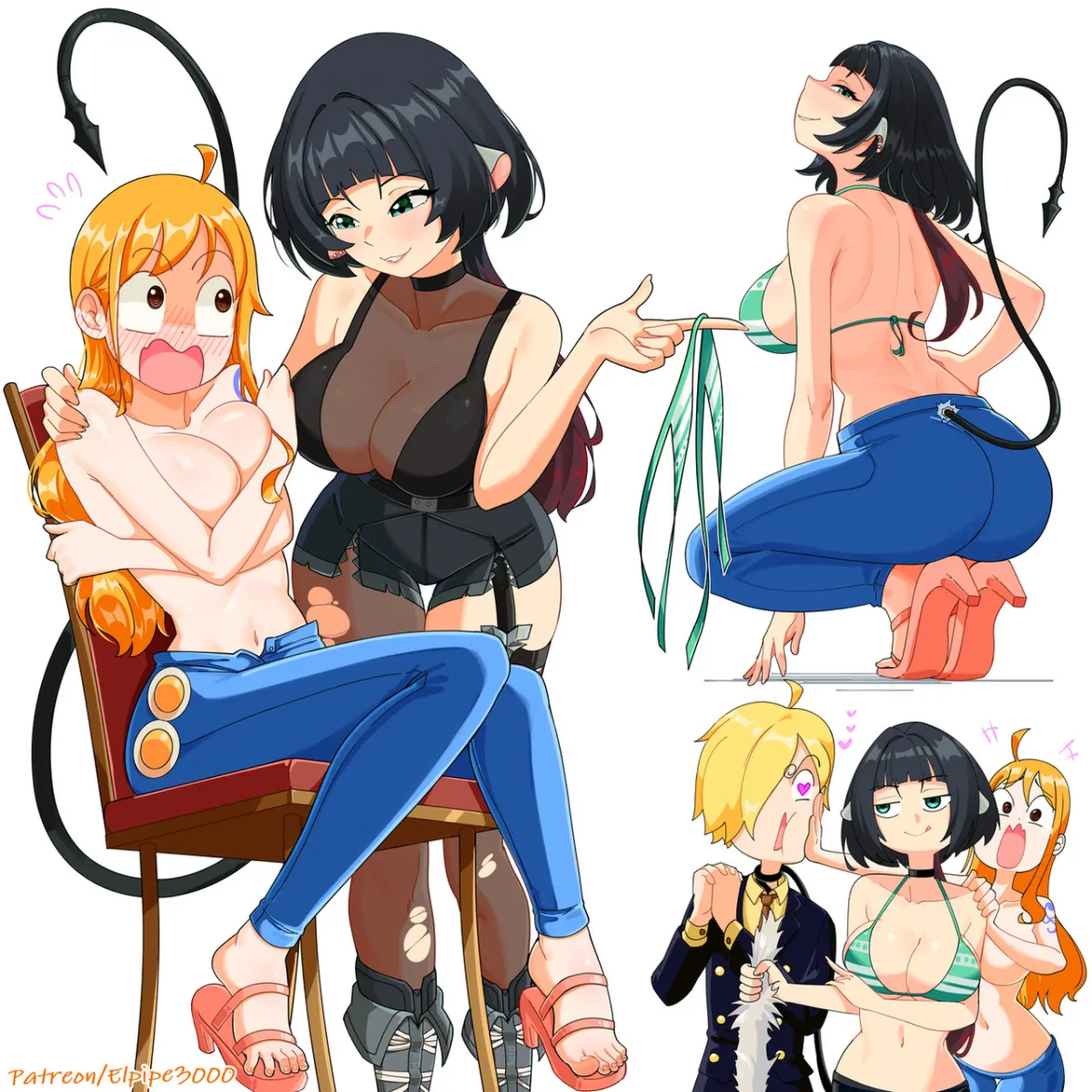 Nami (One Piece), Jane Doe (Zenless Zone Zero) by Elpipe 3000