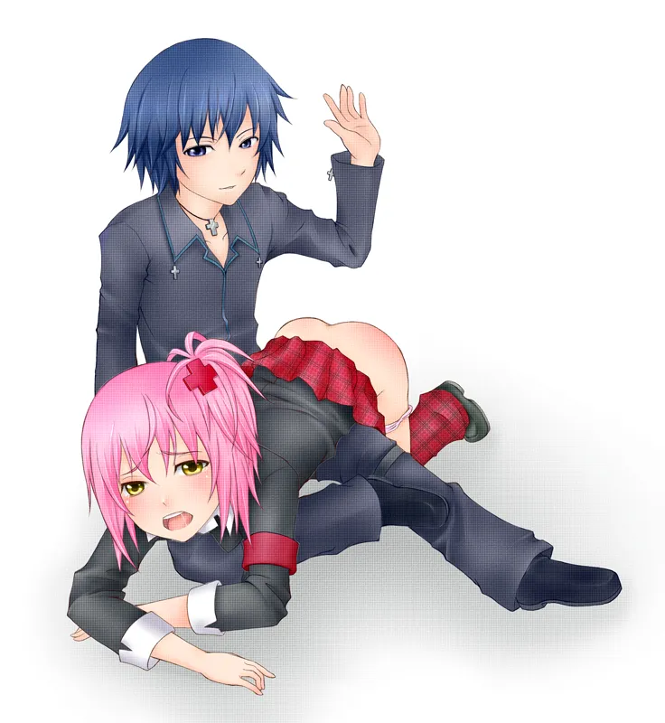 Hinamori Amu, Tsukiyomi Ikuto by Migiri