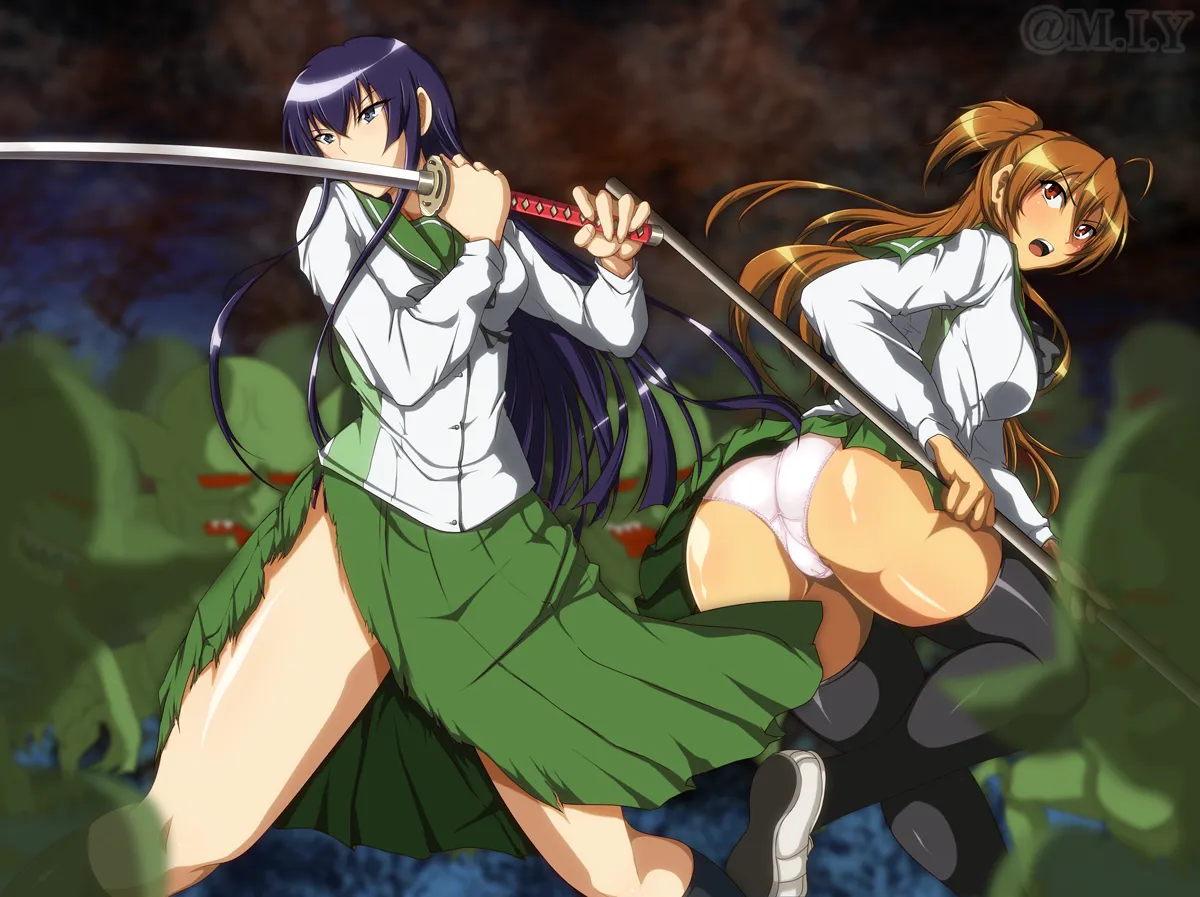 Busujima Saeko, Miyamoto Rei by M.i.y